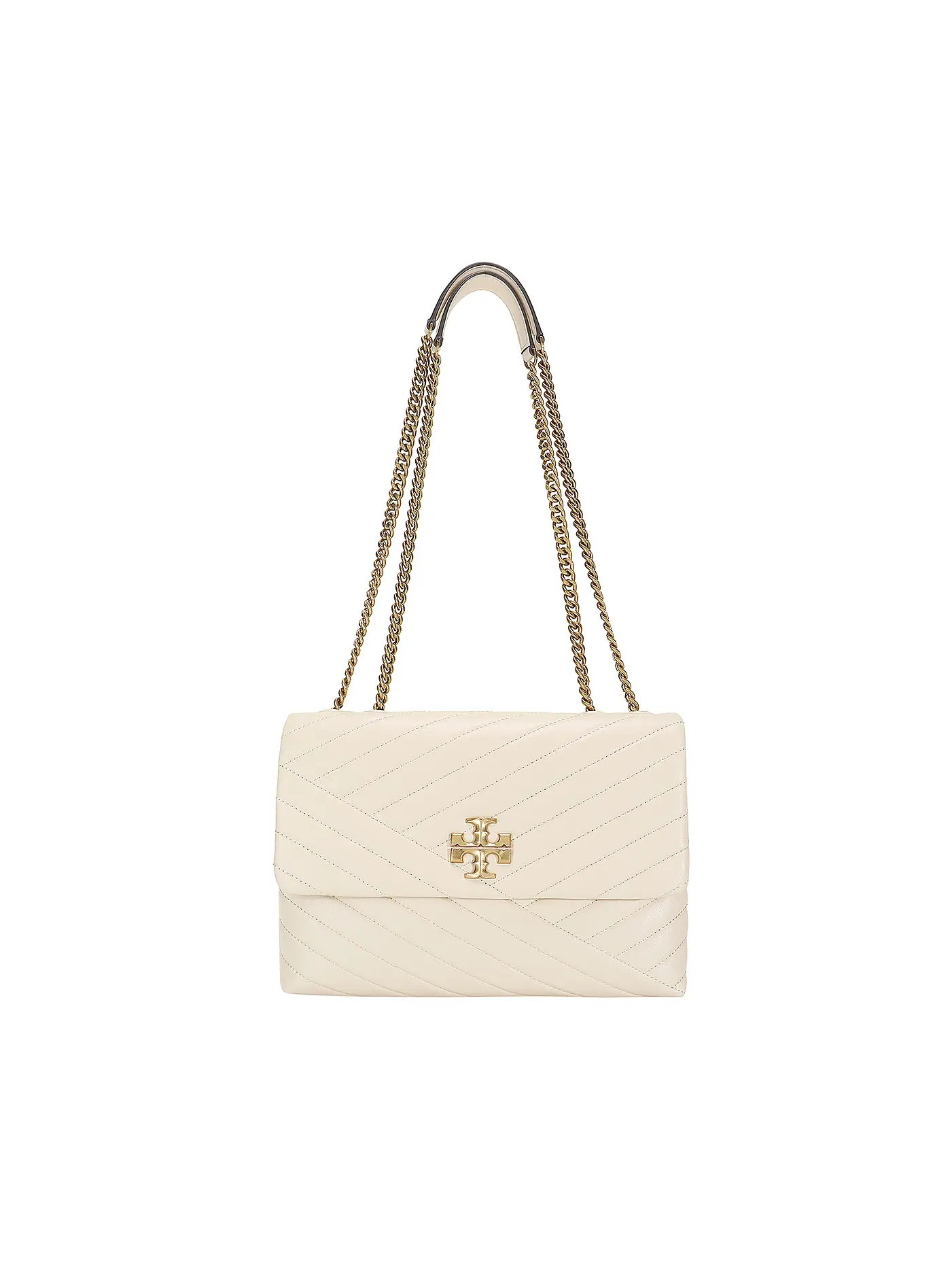 TORY BURCH | Ledertasche - Schultertasche CONVERTIBLE SHOULDER BAG | beige